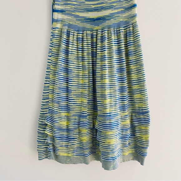 Gianni Bini Silk Blend Dress Midi Tiered Ruffle Hem - Picture 3 of 11